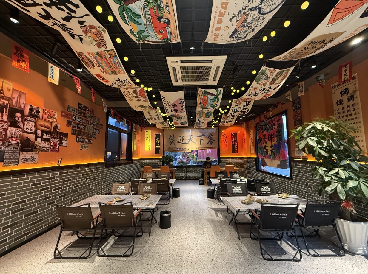 宝山城市工业园区纯一楼三开门餐饮店转让！商圈成熟消费稳定-2